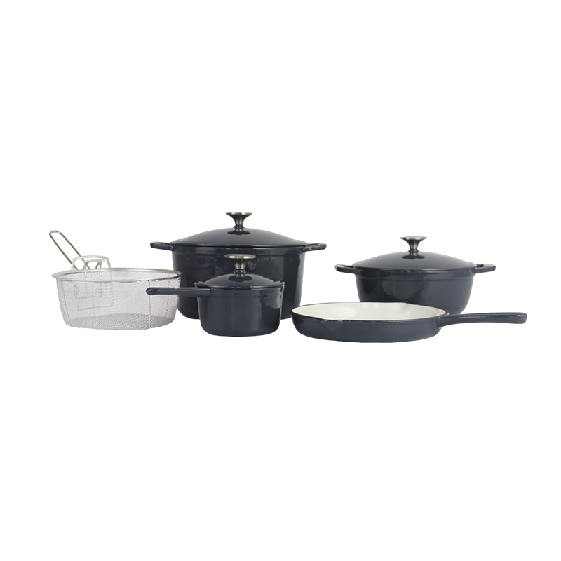 YFES002 Cast Iron Pots and Pans Cookware Set for Cooking